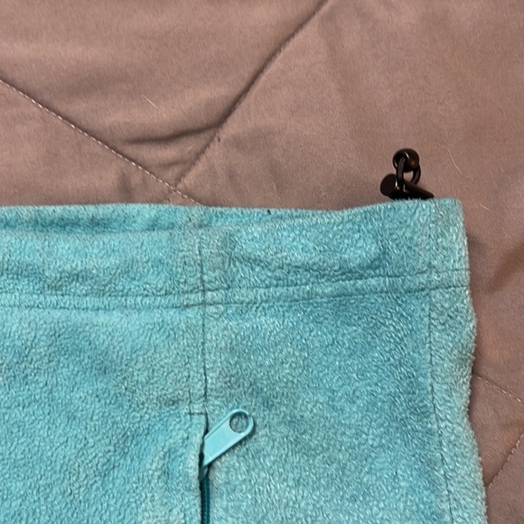 Columbia Turquoise Blue Zip Up Fleece Jacket Size Medium - Picture 9 of 10